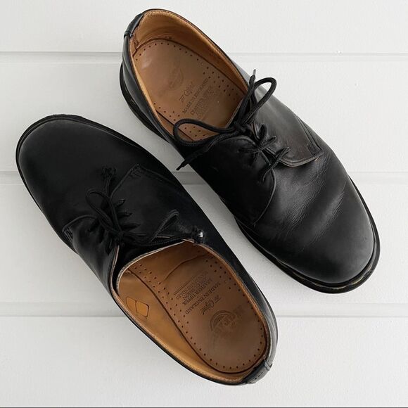 Dr. Marten’s The Original 1461 3 Hole Black Vintage Leather Derby Oxford Shoes 9 main image 6